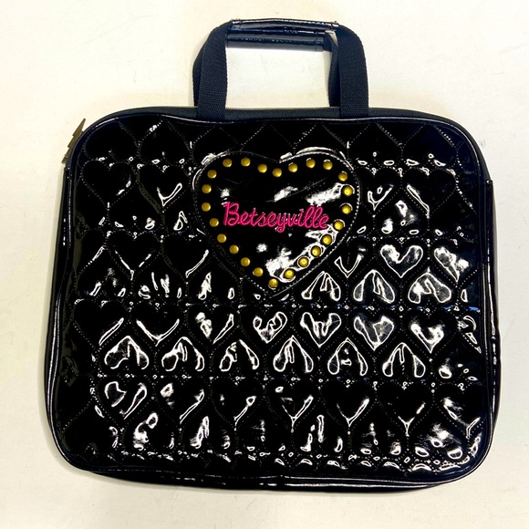 Betsyville Handbags - Betsyville Patent Leather Laptop Tote